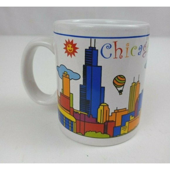 City Merchandise Chicago Collectible Souviner Mini 2.75" Tall Coffee Cup Mug - Picture 3 of 7